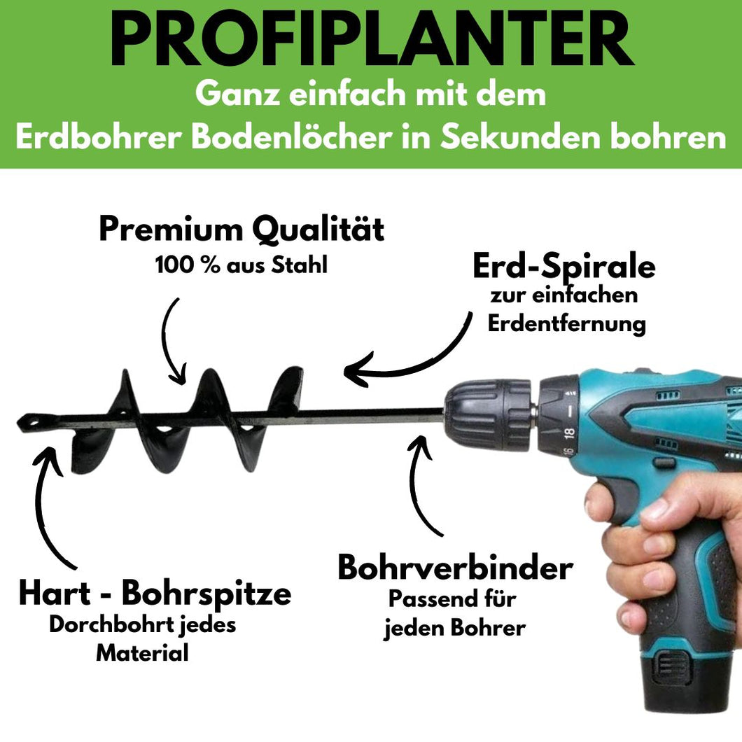 ProfiPlanter™ Erdbohrer - müheloses Pflanzen und Bohren