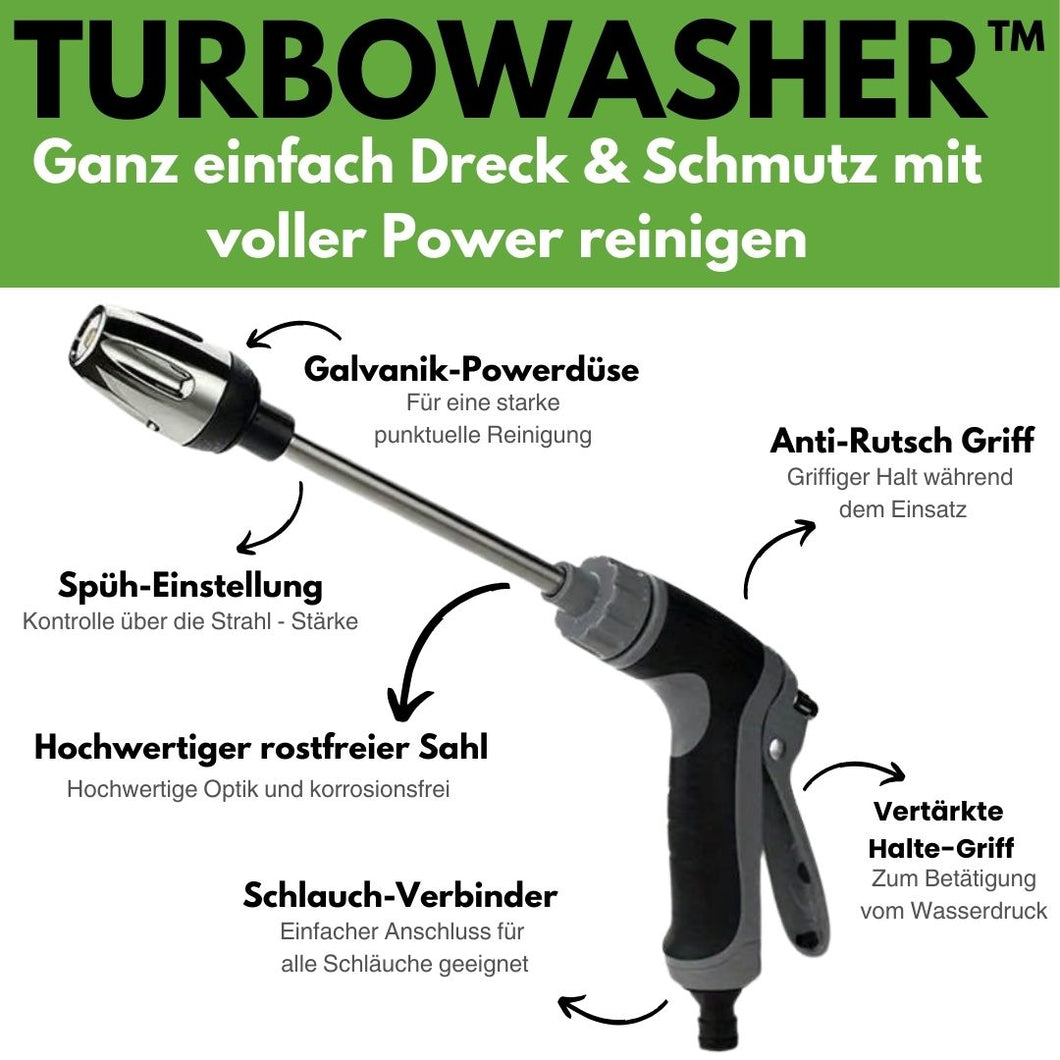 Turbowasher™ Set - Power-Hochdruckreiniger + Seifenbehälter